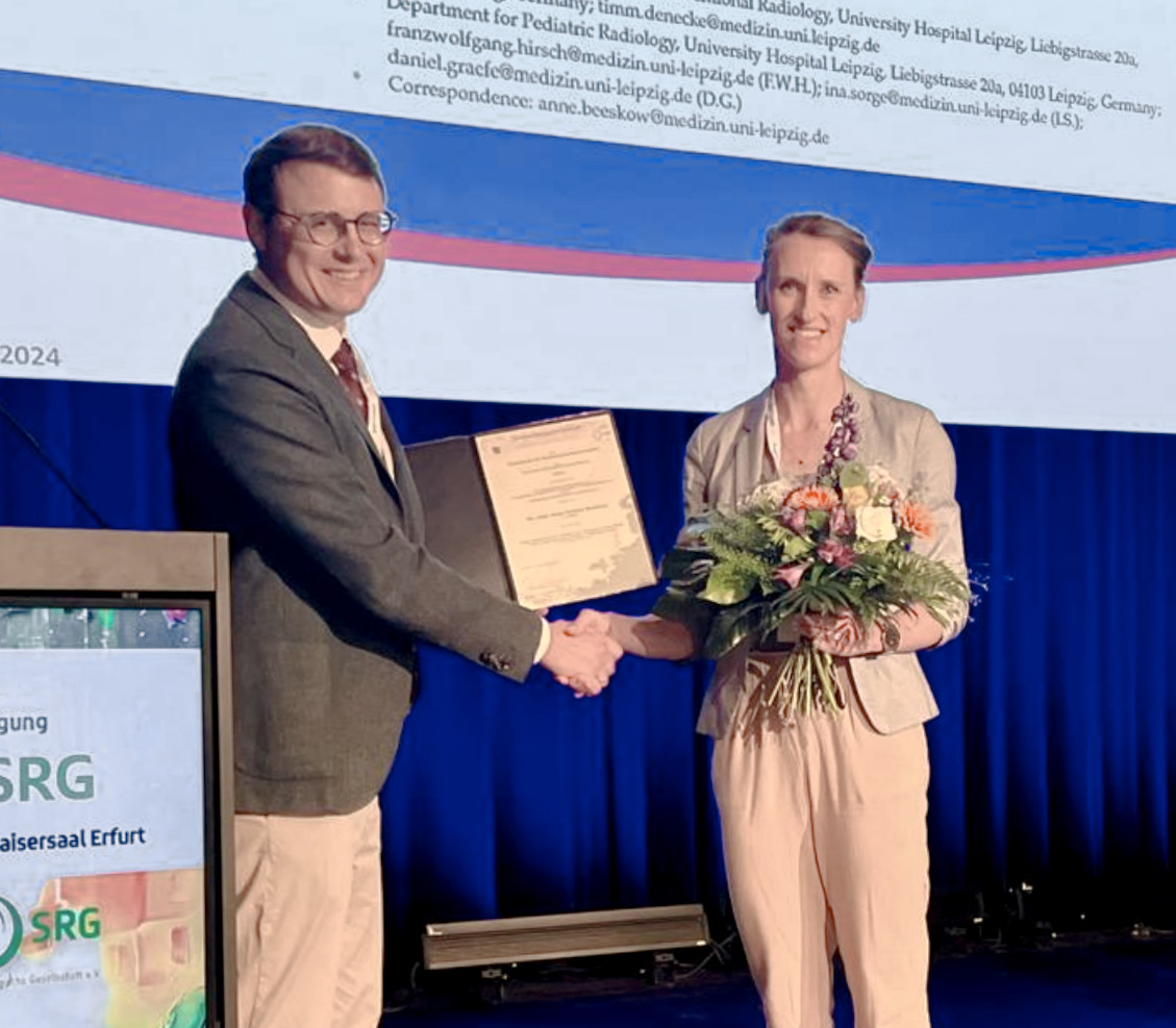 ​Wir gratulieren Frau Dr. med. Anne B​​eeskow zum diesjährigen Wissenschaftspreis der SRG!