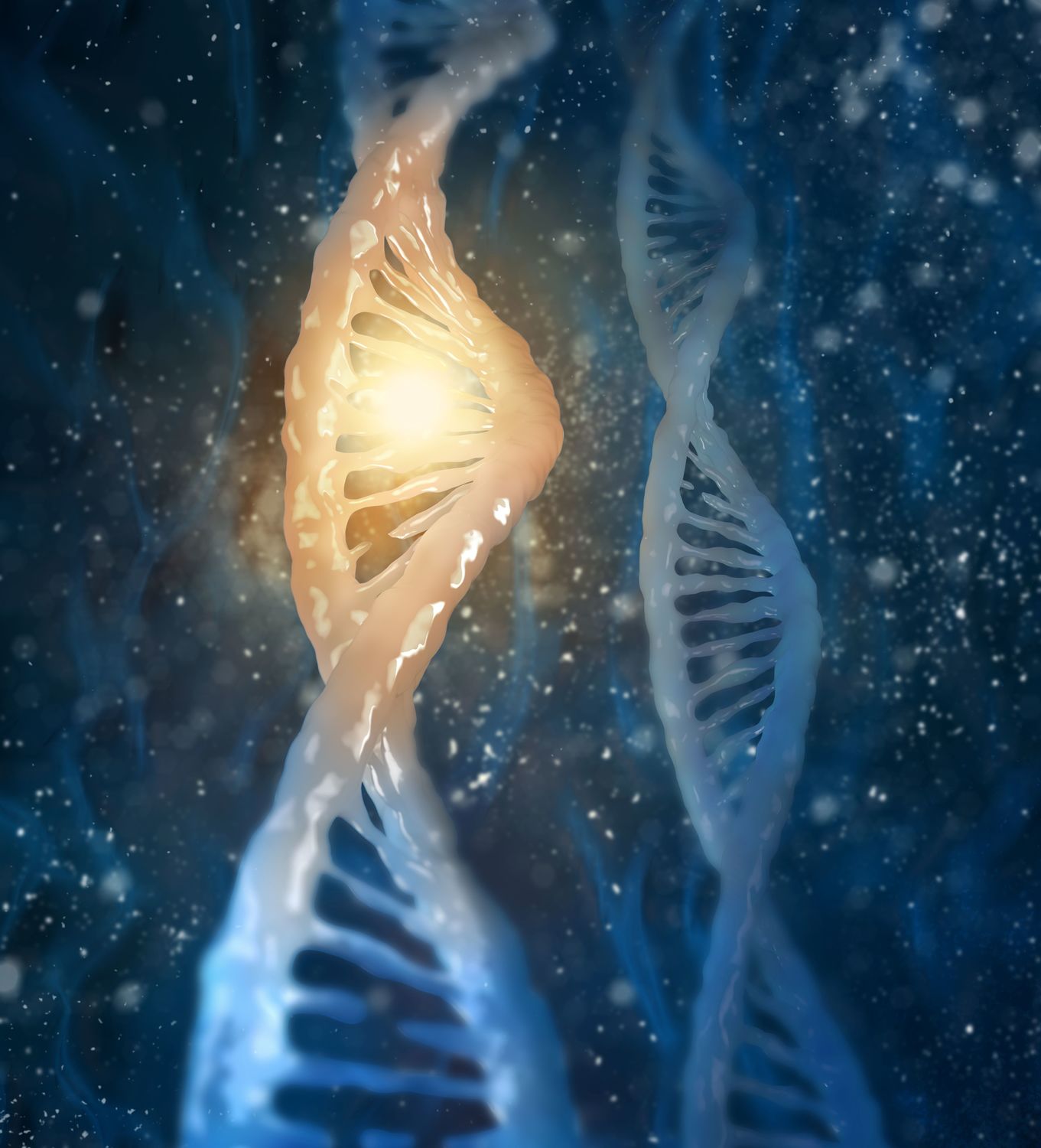 Die DNA eines Menschen kann in Milliarden kleinen Abschnitten gelesen werden.